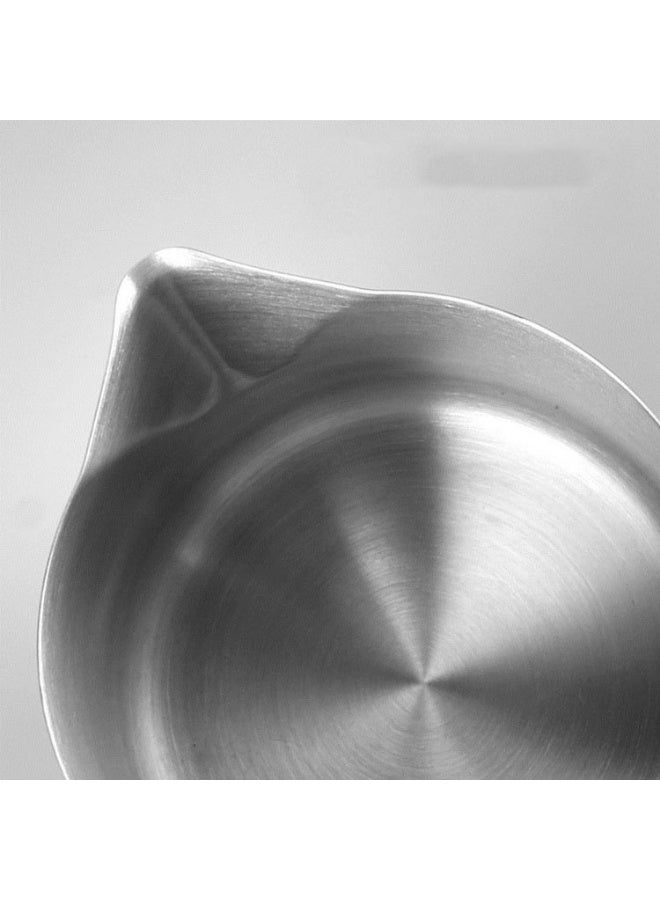 Stainless Steel Milk Pitcher With Lid,Milk Frother Cup Stainless Steel Creamer Steaming Pitcher Coffee Frother Cup (350ml) - Image 4